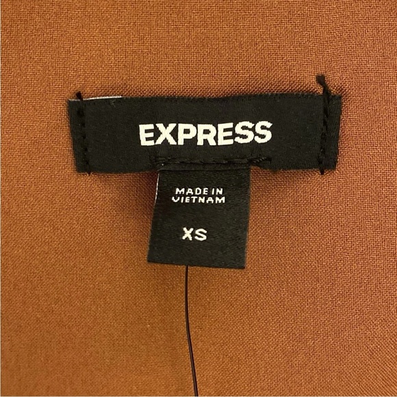 Express Women's Square Neck Cropped Tank Side Zipper Bullion Size XS - NWT $58 - Picture 13 of 16